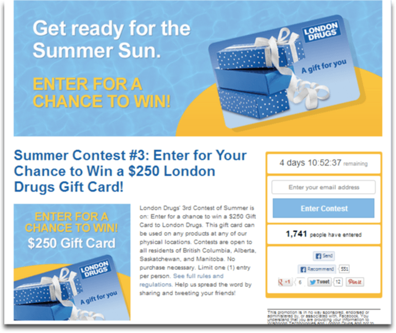 London Drugs: Get Ready for the Summer Sun Facebook Contest