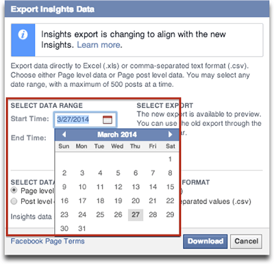 Facebook Insights Export Image 2 Tutorial: How to Download Data from Facebook Insights