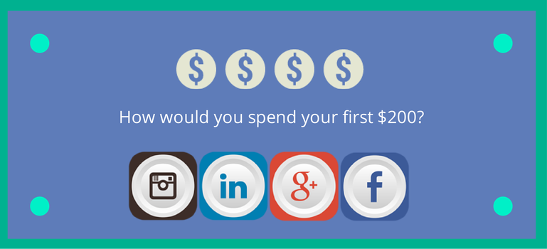 How would you spend your first $200 on social media?