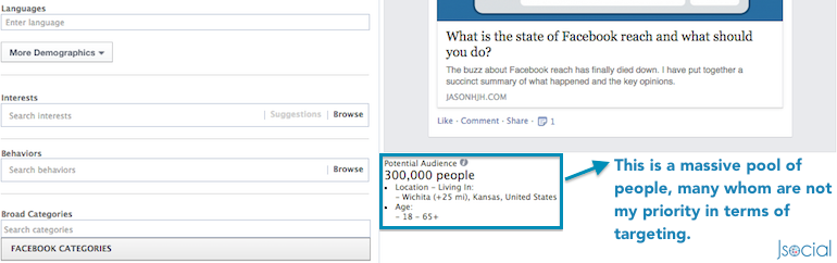 Estimated audience size Heres what local awareness ads are good and not so good for