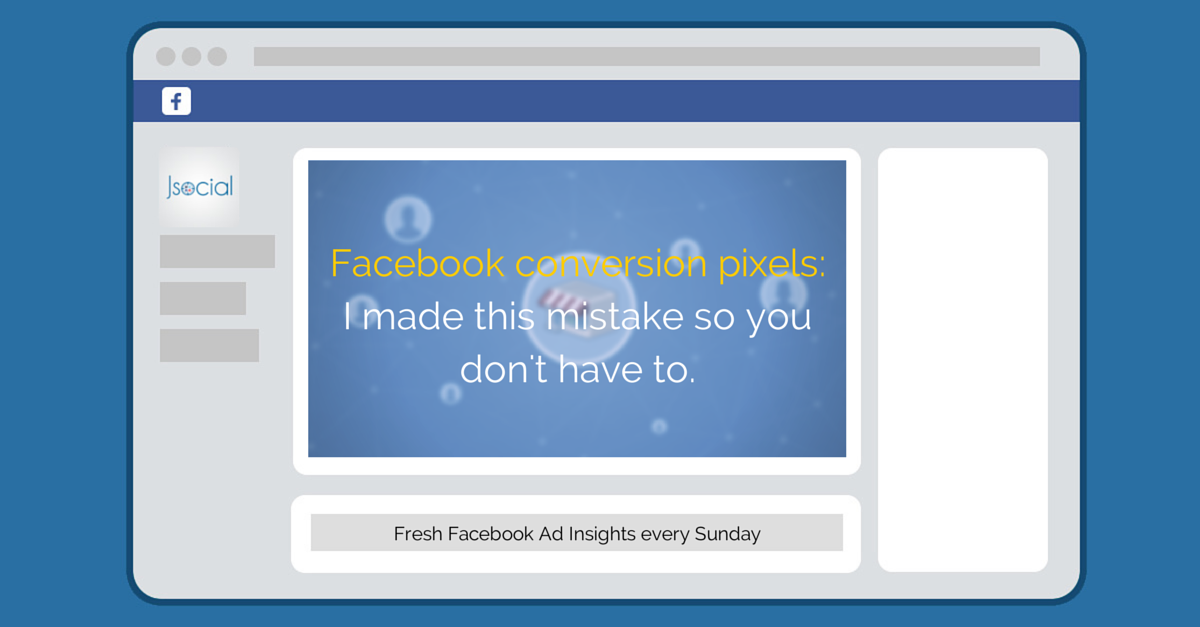 Facebook conversion pixels